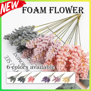 12pcs Colorful Wheat Ear Artificial Flower Bouquet for Home Decor Weddings Birthdays Fake Flower