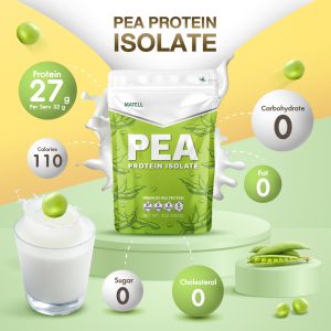 MATELL Pea Protein Isolate พี โปรตีน ไอโซเลท Plant-based โปรตีนถั่วลันเตา Non Whey