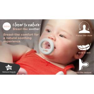 Tommee Tippee CTN Breast-Like Soother With Cover 0-6m6-18m