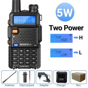 1/2PCS Baofeng UV 5R 5W 8W Walkie Talkie Ham CB Radio Long Range Dual Band VHF UHF FM Transceiver Two Way Radio UV5R K5 Plus
