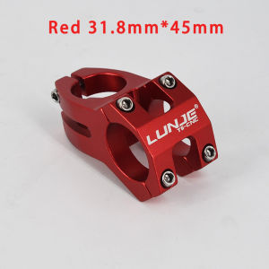 LUNJE MTB Stem 25.4/31.8x45 High-strength Short Handlebar Stem Aluminum Alloy Bicycle Bridge Racing Downhill Bike Road Bike Stem
