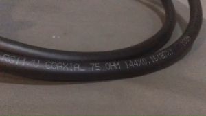 สาย COAXIAL RG11/U ชิลด์ 87% 75 ohm (114x0.16) พร้อมปลั๊ก สำหรับเครื่องส่ง วิทยุสื่อสาร เหมาะสำหรับฮาร์ด วิทยุสื่อสาร เครื่องส่ง