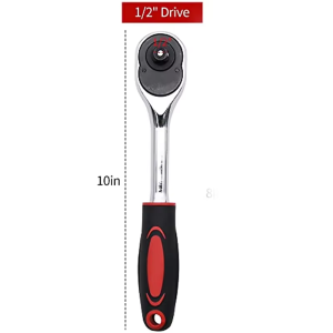 Quick Release Socket Wrench With Vanadium Steel 24 Tooth Ratchet Wrench For Automotive Repair Hardware Tools
