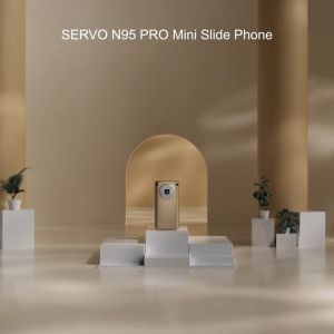 ใหม่ N95 Pro ใหม่ Slider โทรศัพท์มือถือ Dual SIM Bluetooth Magic Voice ไฟฉายวิทยุ FM คีย์บอร์ด MINI 2G GSM CELL Type-C(ไม่มีภาษาไทย)