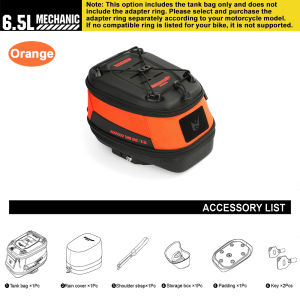 Rhinowalk túi hộp xe máy không thấm nước nhanh chóng phát hành 6.5L dung tích lớn ba màu sắc đôi chống trộm thiết kế của túi cơ thể và dây kéo vô hạn điều chỉnh khoảng cách giữa mặt trước và mặt sau của gói ổn định và mạnh mẽ Du Lịch Túi lưu trữ