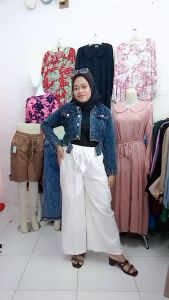 Jaket Jeans Wanita Crop - Jaket wanita jeans