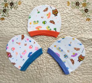 Topi Kupluk Bayi 3 pcs Cewek cowok bayi baru lahir