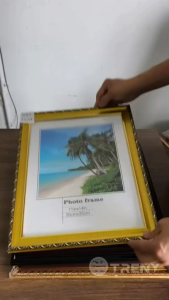 Classic Photo Frame 11x14 / 12x16 / 12x18 (Gold) Frame Gambar Agong / Permaisuri / Sultan Malaysia (tak ada gambar jual frame saja)