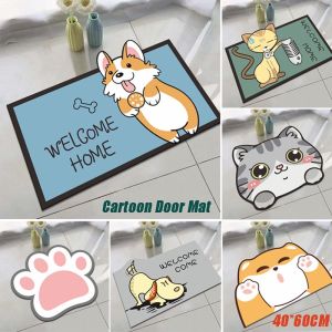 Kitchen Floor Mats Doormat Entrance Bathroom Rug Mat Animal Carpet Absorbent Mats Non-slip