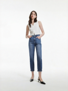 Vero Moda | Quần Dài Cạp Cao Ống Rộng Cho Nữ