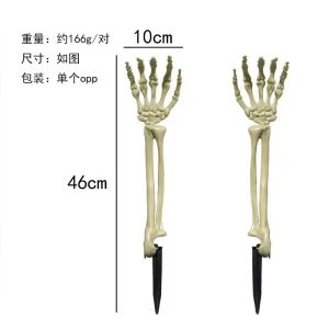 ตกแต่งสวนปี 2023 สวนมือกระดูกสันหลังตกแต่งวันฮาโลวีน ของตกแต่งงานฝีมือประดับพื้นที่กลางแจ้ง ของตกแต่งวันฮาโลวีน