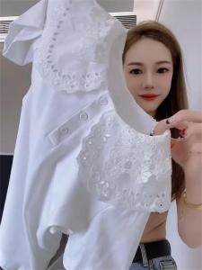 Cute Collar T-Shirt Womens Slim Fit Short Sleeve Top Versatile Style Spring Summer New Arrival Ageless Design Casual Wear