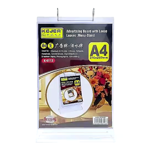 A4/A5 Menu Holder Acrylic Flip Menu Holder Restaurant Display Stand Menu Display Stand Shop Promos Hold