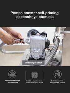 REAIM Pompa Air Otomatis Total Head Max 30m Booster Pump Mesin Pendorong Air