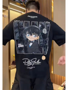 Bandai | Summer 2026 Hot Selling Fashion Cool Personalized Detective Conan Style 3D Printed T-shirt Street Wear Loose Y2k T-shirt