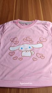 Baju Kaos Anak Perempuan Karakter Cinnamoroll Lucu Import Usia 1 - 10 Tahun - Hypelane Kids - DTF