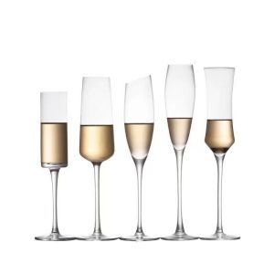 Crystal Glass High-Stand Champagne Glasses Set: Retro European Style Ideal for Parties and Home Use