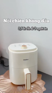 Nồi chiên không dầu Gaabor AF-35M01A màu be dung tích 3.5 lít công suất 800W BH 12 Tháng