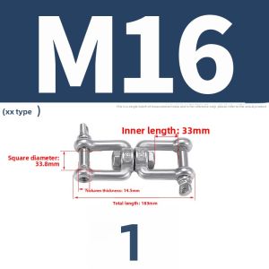 POWER&STRONG | Rotatable Anti-tangle 304 Stainless Steel Pet Link Chain Swivel 8-Shaped Buckle
