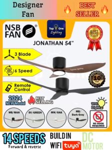 🔥NEW🔥 NSB JONATHAN Ceiling Fan 54" DC Motor 3 Blade With Remote  Tuya App Modern Simple Designer Fan Kipas Angin Siling fan 家用风扇