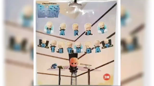 Happy Birthday Banner(baby boss) 3M Party Decoration Banner Party Needs - Festive Ornaments