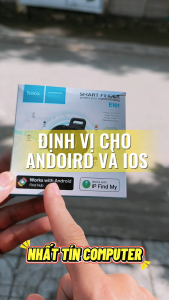 [Dùng cho Android và IOS] Thiết bị định vị UWB Hoco E101 định vị xe cộ thú cưng trẻ em đồ vật hành lý chìa khóa - Nhất Tín Computer
