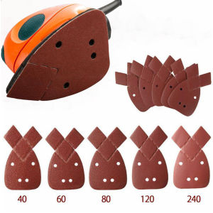 10/20/50Pcs Mouse Sanding Sheets Orbital Sandpaper For Black Decker Palm 60-400 Grit For Sanding And Polishing