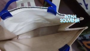 JUTE TOTE BAG FEATURING ALOR SETAR CITY LINER LARGE SIZE 40CM X 35CM X 15CM