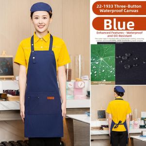 Custom Logo Waterproof Apron with Multiple Pockets