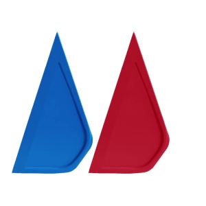 2Pcs Car Corner Triangle Squeegee Plastic Card Scraper Tight Spaces Wrap Vinyl Curves Slot Window Tint Tool