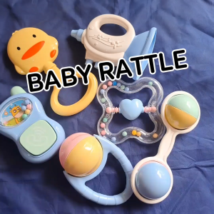 AA Toys Baby Rattle Playset KD225-22 Isi 6 pcs - Mainan Bayi Rattles Kantong / Mainan anak