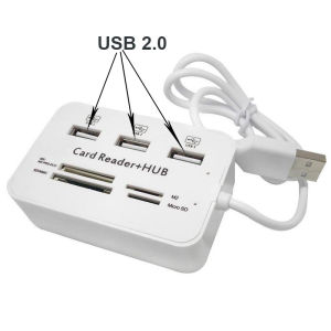 Bộ Chia USB 3.0 Tích Hợp Đầu Đọc Thẻ Nhớ Micro SD TF Bộ Chuyển Đổi USB Dock Mở Rộng Sạc Cho PC Chuột Điện Thoại Máy Tính Bảng