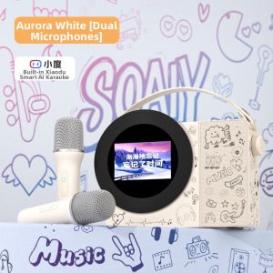 Karaoke Home Bluetooth Speaker With Screen Microphone