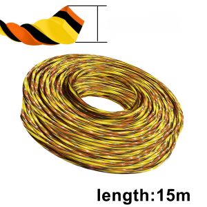 1 Roll 2.4/2.7/3.0mm Nylon Tricolor Grass Trimmer Line Brush Cutter Head Strimmer Rope Mowing Wire Brushcutter Wire Trimmer Line