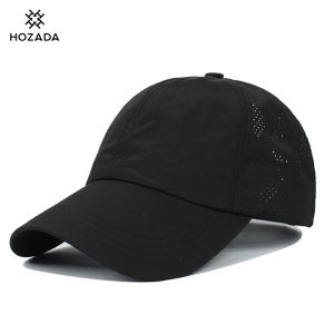 HOZADA Sun Cap Womens Baseball Cap Fashion Summer Hat Sun Protection Hat Ponytail Cap Adjustable Messy Bun Ponytail Cap Quick Drying Mesh Hat for Outdoor Workout