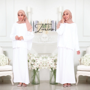 Set Safrina Blouse & Kain Suit Wanita - Baju Ironless Cey Plain Nursing Friendly - New Arrival Muslimah Fashion