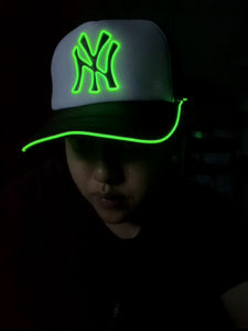 Mũ Lưỡi Trai LED Mới Pha Lê Bar Đồ Khiêu Vũ KTV Tiệc Sinh Nhật Trang Trí Sân Khấu Đồ Chơi Sáng Tạo Trang Phục Biểu Diễn