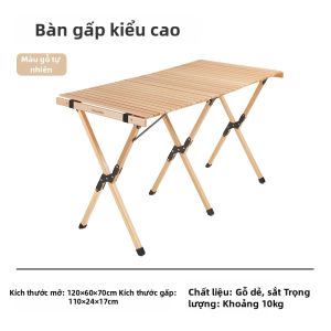 NatureHike | Bàn Cuốn Trứng Di Động Gỗ Nguyên Khối