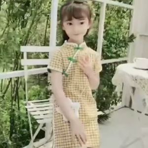 Pawfect Square Children Dress Cheongsam Dress CNY Wear Girls Short Dress Skirt Fashion Wear
