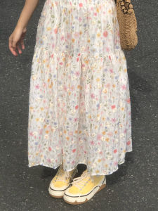 Váy Midi Chữ a Thêu Hoa Cổ Điển Cho Nữ Mùa Hè Váy Midi Cạp Cao Thường Ngày Có Lớp Lót Bằng Polyester 100%