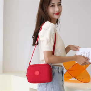 Túi Đeo Chéo Vải Canvas Dung Tích Lớn Cho Phụ Nữ Trung Niên Và Người Cao Tuổi Túi Đeo Vai Đơn Nhiều Ngăn Thời Trang Thường Ngày