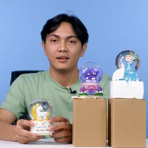 Kotak Musik / Bola Kaca / Bola Kristal / Snowball Frozen MUSIK J50