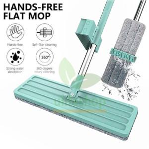 Hand Free Squeeze Mop Floor Mops With Bucket 360 Rotating Flat Mops Household Cleaning Tool Microfiber Mop Pads Wet Or Dry Usage