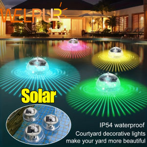 1PCS Solar Floating Lamps LED Waterproof Glow Globe Pool Light For Swimming Pool Pond Lawn Decoration Disco Color Changing Light