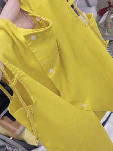 Áo Vest Không Tay Màu Vàng Thời Trang Mùa Hè Cỡ Lớn Thiết Kế Độc Đáo Sang Trọng Áo Vest Không Tay Cỡ Lớn Cho Phụ Nữ Mũm Mĩm