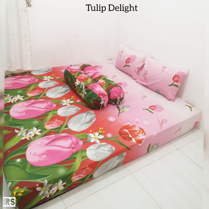 Sprei Murah LIME TULIP &   LUPPINE & NOLA & PURPLE TULIP & TULIP Delight & PURPLE DELIA & Flamingo Semangka & Sakura