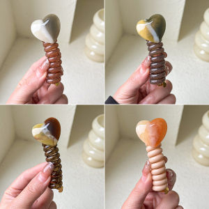 Japanese Style Simple Bubble Braid Headband Female 2024 New Arrival Fancy Heart Phone Line Hair Ring Ponytail Hair Braiding Artifact