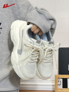 Warrior | Thick Sole White Dad Shoes Soft Lightweight Casual Shoes