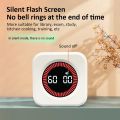Cubic Visual Timer 60 Minutes Positive/Countdown Silent Timer Type-C Gravity Sensor Digital Alarm Timer for Cooking Study Shower. 