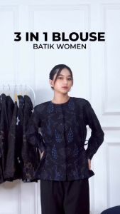 Laskala Batik Women Blouse Serut Pedro W01BA02P
